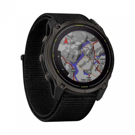 Смарт-годинник Garmin Enduro 3 51 мм з чорним нейлоновим ремінцем UltraFit