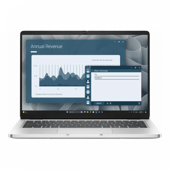 Ноутбук Dell Pro 14 14" FHD+ IPS AG, AMD AI 5 PRO 340, 16GB, F512GB, UMA, Win11P, сріблястий