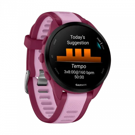 Смарт-годинник Garmin Forerunner 165 Music Berry/Lilac червоно-рожевий