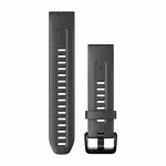 Ремінець QuickFit 20 мм, Graphite темно-сірий силіконовий