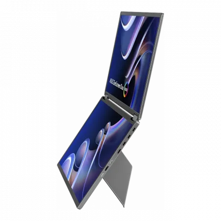 Монітор портативний Asus 2x14" ZenScreen DUO MQ149CD mHDMI, 2xUSB-C, OLED, 1920x1200, 16:10, DCI-P3 100%, HDR400, Cover
