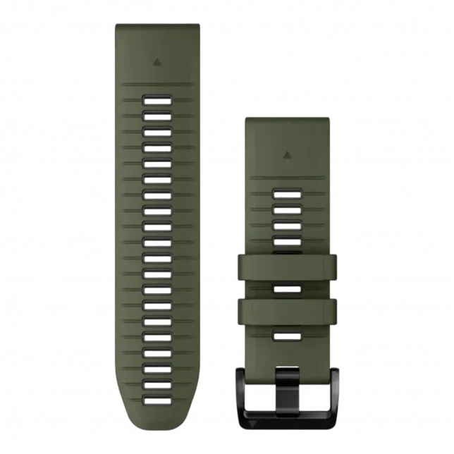 Ремінець QuickFit 26 мм, Moss/Graphite хакі силіконовий