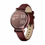 Смарт-годинник Garmin Lily 2 Classic Dark Bronze з Mulberry бордовим шкіряним ремінцем