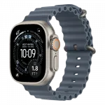 Apple Watch Ultra 3 GPS + LTE, 49mm Natural Titanium Case with Anchor Blue Ocean Band
