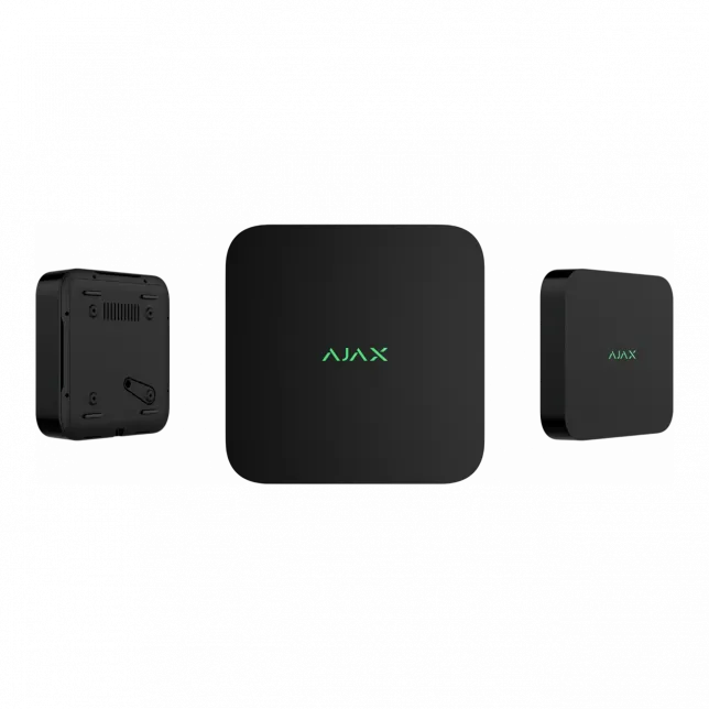 Мережевий відеореєстратор Ajax NVR DC black, 16 каналів, 12V, чорний