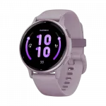 Смарт-годинник Garmin Vivoactive 5 Metallic Orchid Aluminum Bezel з бузковим корпусом Orchid та силіконовим ремінцем