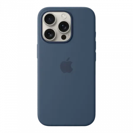 Чохол Apple Silicone Case with Magsafe для iPhone 16 Pro (Denim)