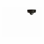 IP-Камера дротова Ajax DomeCam Mini HL black, 8мп, 4мм, гібридне підсвічування IR 15м, білий Led 15м, Poe, True WDR, IP 65, ІЧ 15м, аудіо, кут огляду 75° до 85°, міні купольна, чорна