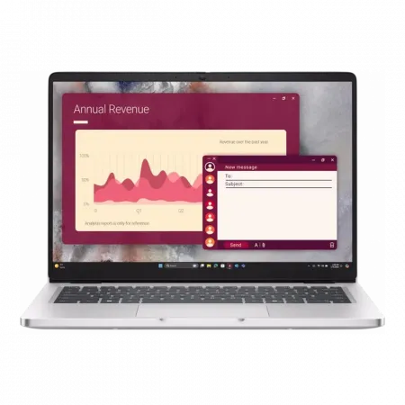 Ноутбук Dell Pro 14 14" FHD+ IPS AG, AMD AI 7 350, 16GB, F512GB, UMA, Win11P, сріблястий, US клавіатура