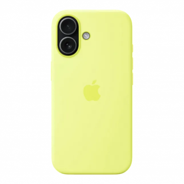 Чохол Apple Silicone Case with Magsafe для iPhone 17 (Neon Yellow)