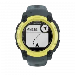Смарт-годинник Garmin Instinct E 40 мм Electric Lime жовтий з Twilight сірим силіконовим ремінцем