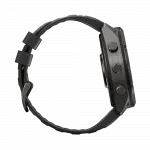 Смарт-годинник Garmin Fenix 9 Pro 51мм, Carbon Gray DLC Titanium з Black/Pebble Grey чорним/темно-сірим силіконовим ремінцем
