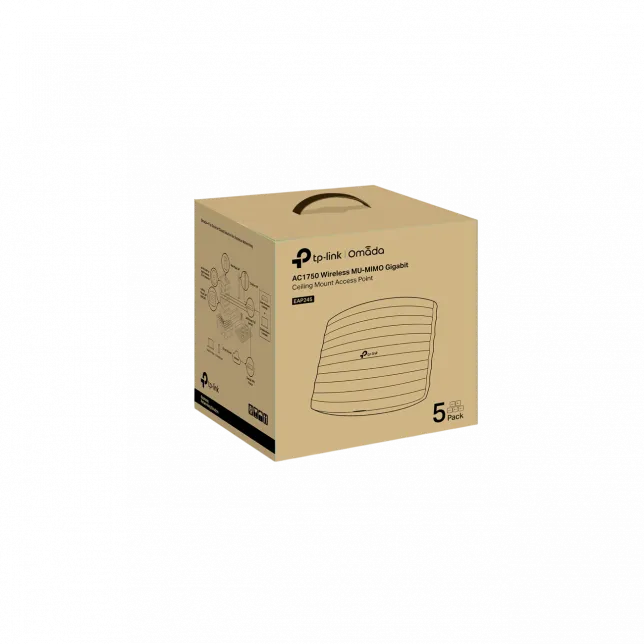 Точка доступу TP-LINK EAP245 AC1750, 1xGE, PoE, 5мод