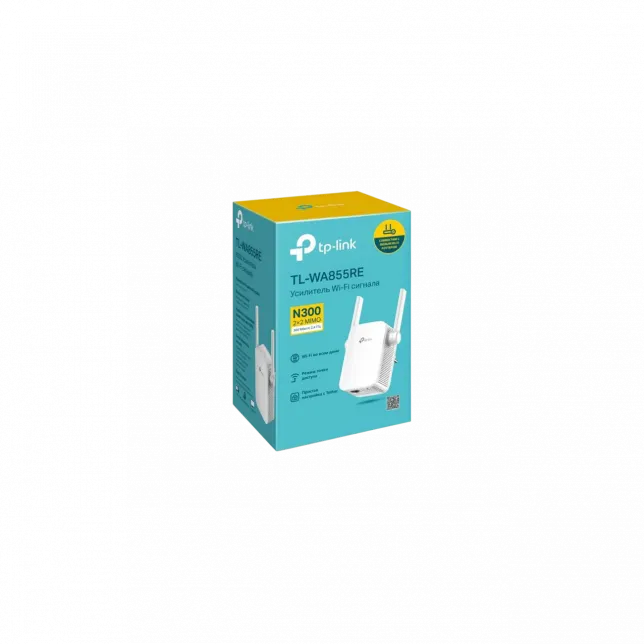 Розширювач покриття WiFi TP-LINK TL-WA855RE N300, 1хFE LAN