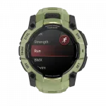 Смарт-годинник Garmin Instinct 3 50 мм, AMOLED Fern Green зелений з Fern Green зеленим силіконовим ремінцем