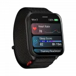 Смарт-годинник Garmin Venu X1 Black з титановим Slate корпусом та чорним нейлоновим ремінцем ComfortFit