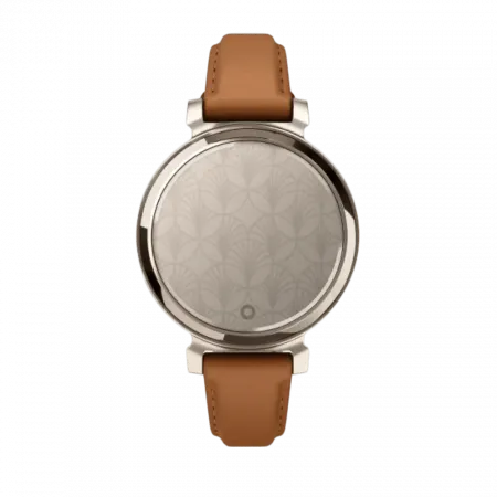 Смарт-годинник Garmin Lily 2 Classic Cream Gold з Tan коричневим шкіряним ремінцем