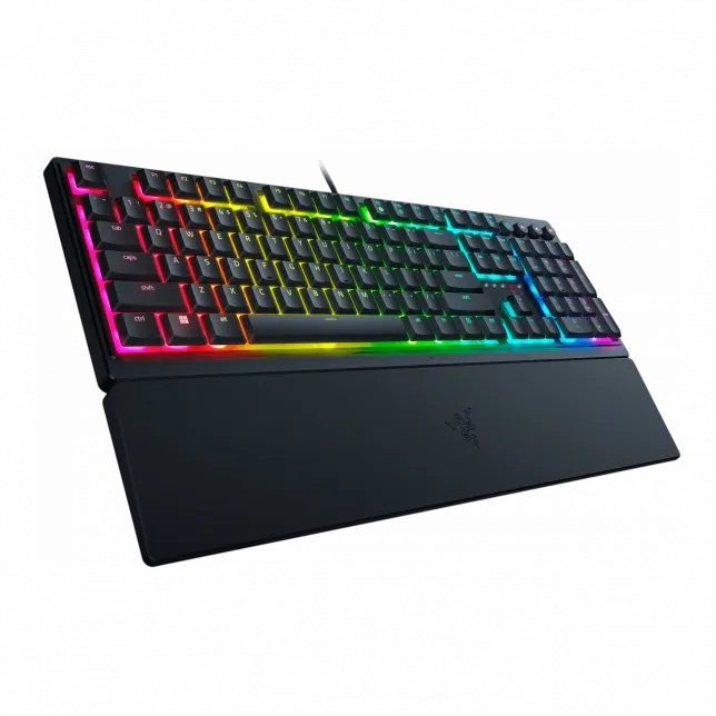 Клавіатура механічна Razer Ornata V3 104key, Mecha-Membrane Switch, USB-A, EN/UK, RGB, чорний
