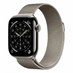 Apple Watch Series 11 GPS, 42mm Natural Titanium Case with Natural Milanese Loop