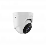 IP-Камера дротова Ajax TurretCam, 8мп, 2.8мм, Poe, True WDR, IP 65, ІЧ 35м, аудіо, кут огляду 100° до 110°, купольна, біла
