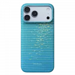 Чохол Pitaka Edge Ultra-Slim Glints of Gold Lucid Blue для iPhone 18 Pro/17 Pro