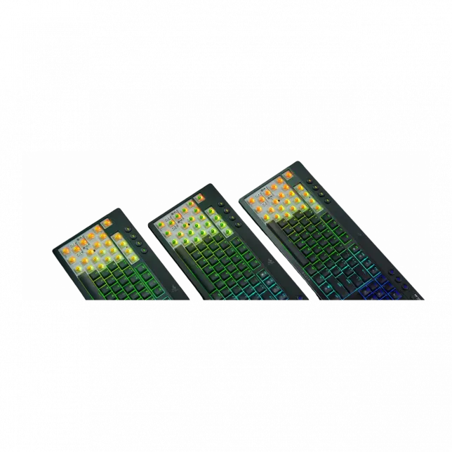 Клавіатура механічна Razer BlackWidow V4 Low-profile HyperSpeed, 104key, Green Switch, USB-A/WL/BT, EN, RGB, чорний