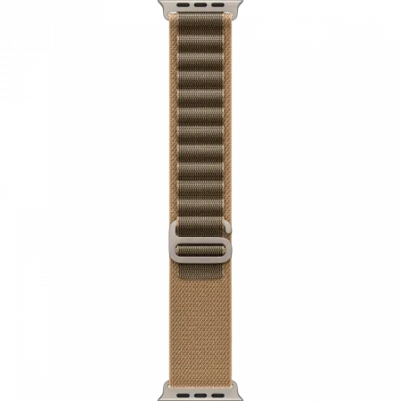 Apple Watch Ultra 4 GPS + LTE, 49mm Natural Titanium Case with Desert Alpine Loop - Small (MJAE4)