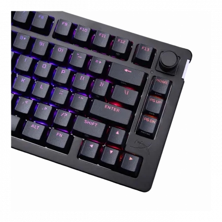 Клавіатура механічна HyperX Alloy Rise 75key, Red, USB-A, EN/UA, RGB, чорний
