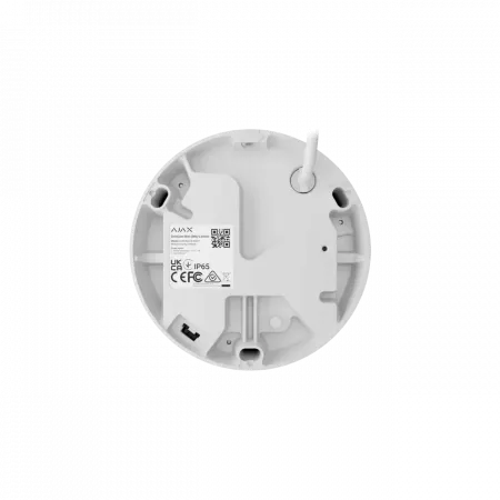 IP-Камера дротова Ajax TurretCam, 8мп, 2.8мм, Poe, True WDR, IP 65, ІЧ 35м, аудіо, кут огляду 100° до 110°, купольна, біла