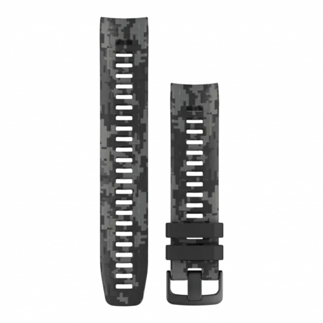 Ремінець 22 мм, (Instinct серія) Graphite Camo сірий силіконовий