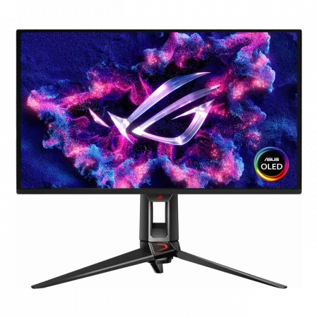 Монітор Asus 26.5" ROG Swift PG27UCDM 2xHDMI, DP, USB-C, 3xUSB, QD-OLED, 3840x2160, 240Hz, 0.03ms, DCI-P3 99%, G-SYNC, FreeSync, Pivot, HDR400