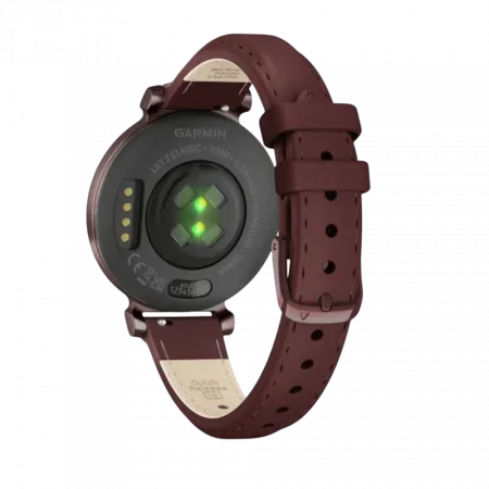 Смарт-годинник Garmin Lily 2 Classic Dark Bronze з Mulberry бордовим шкіряним ремінцем