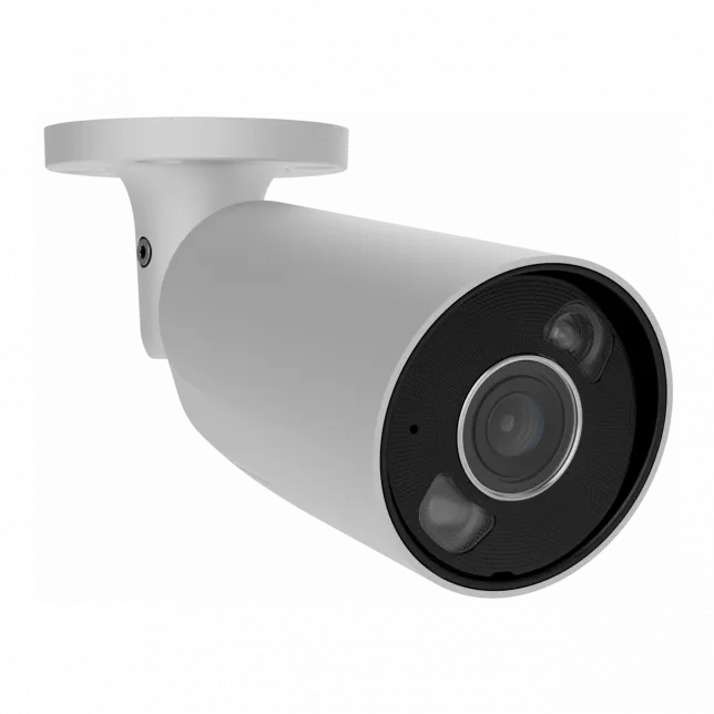 IP-Камера дротова Ajax BulletCam HL white, 8мп, 2.8мм, гібридне підсвічування IR 50м, білий Led 50м, Poe, True WDR, IP 65,  аудіо, кут огляду 100° до 110°, вулична, біла