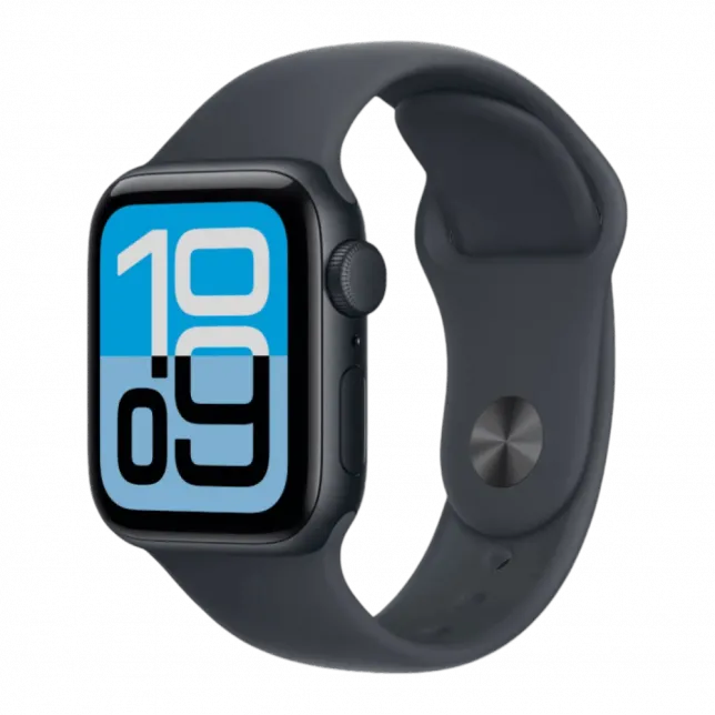 Apple Watch SE 3 GPS 44mm Midnight Aluminum Case with Midnight Sport Band - M/L