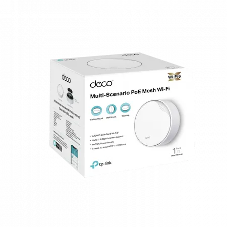 Система WiFi-Mesh TP-LINK Deco X50 AX3000, 1xGE LAN/WAN, 1x2,5GE LAN/WAN, 1мод, PoE