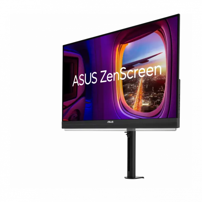 Монітор портативний Asus 27" ZenScreen MB27ACF HDMI, USB-C, MM, IPS, 2560x1440, 100Hz, sRGB 99%, AdaptiveSync, Pivot, C-Clamp Arm