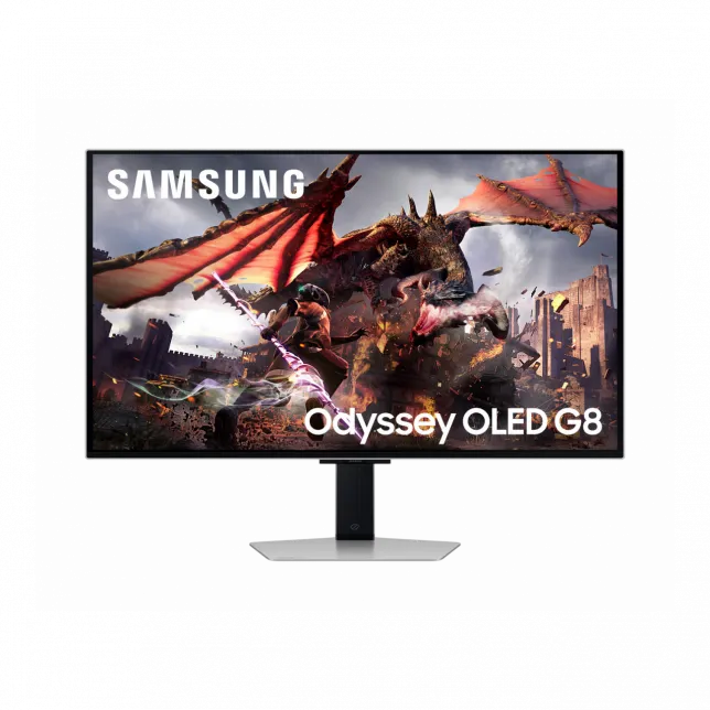 Монітор Samsung 32" Odyssey G80SD HDMI, DP, USB, Bluetooth, OLED, 3840x2160, 240Hz, 0.3ms, G-Sync Compatible