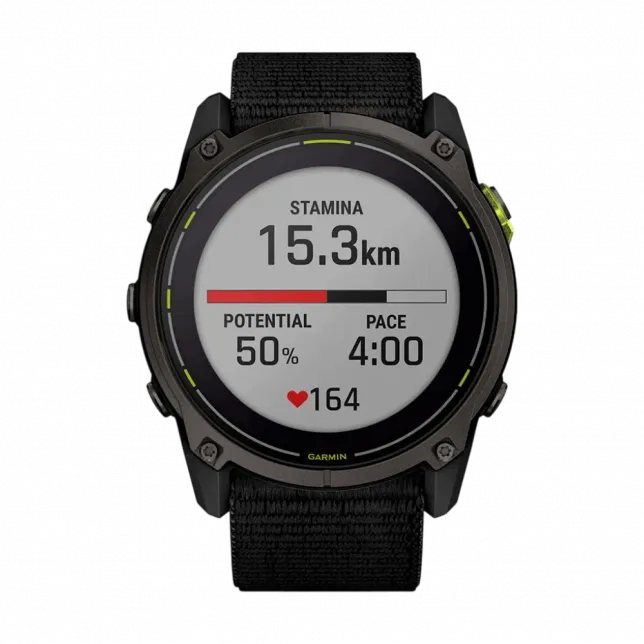 Смарт-годинник Garmin Enduro 3 51 мм з чорним нейлоновим ремінцем UltraFit