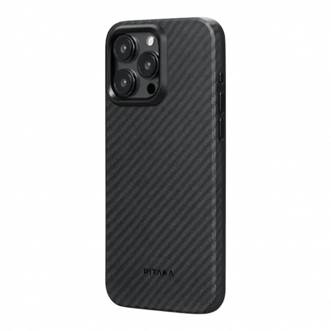 Чохол Pitaka MagEZ Case Pro 4 Twill 1500D for iPhone 15 Pro Black/Grey