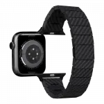 Ремінець PITAKA Carbon Fiber Watch Band Modern for Apple Watch 49/45/44mm, Black/Grey