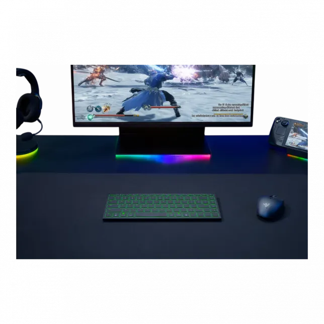Клавіатура Razer Joro Ultra Low-Profile, 86key, BT, EN, RGB, чорний