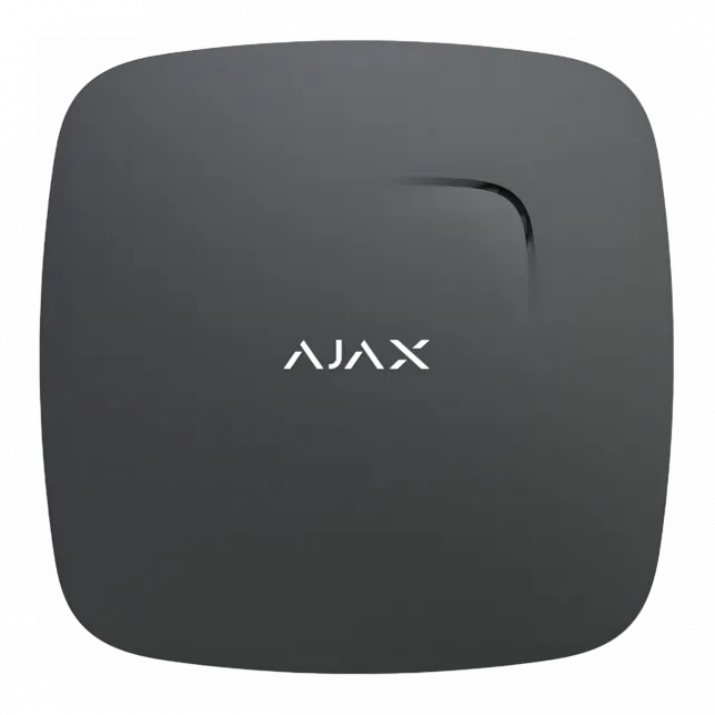 Датчик диму і чадного газу Ajax FireProtect Plus, Jeweler, бездротовий, чорний