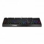 Клавіатура мембранна MSI Vigor GK20 UA 104key, USB-A, EN/UKR/RU, ColorLED, чорний