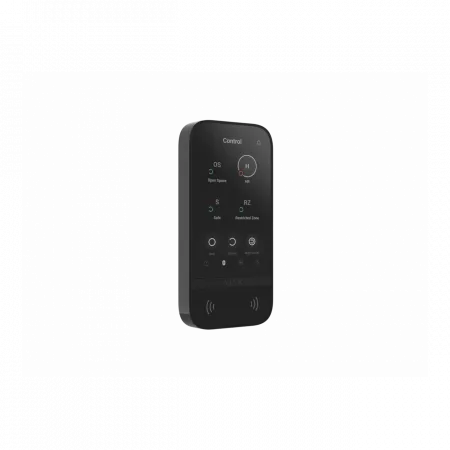Клавіатура з сенсорним дисплеєм Ajax KeyPad TouchScreen, jeweller, бездротовий, чорний