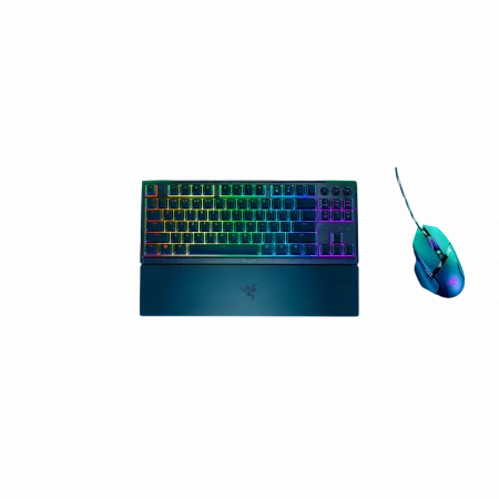 Клавіатура механічна Razer Ornata V3 TKL 84key, Mecha-Membrane Switch, USB-A, EN/UK, RGB, чорний