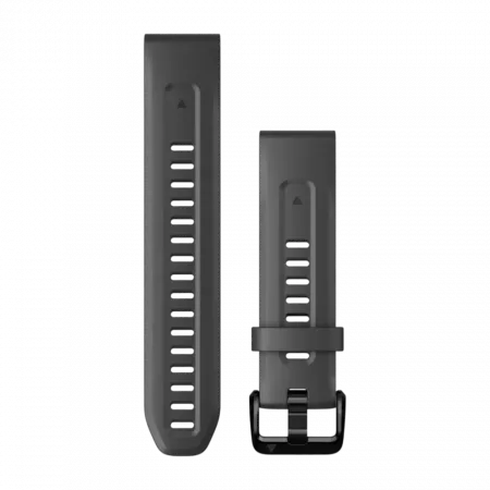 Ремінець QuickFit 20 мм, Graphite темно-сірий силіконовий