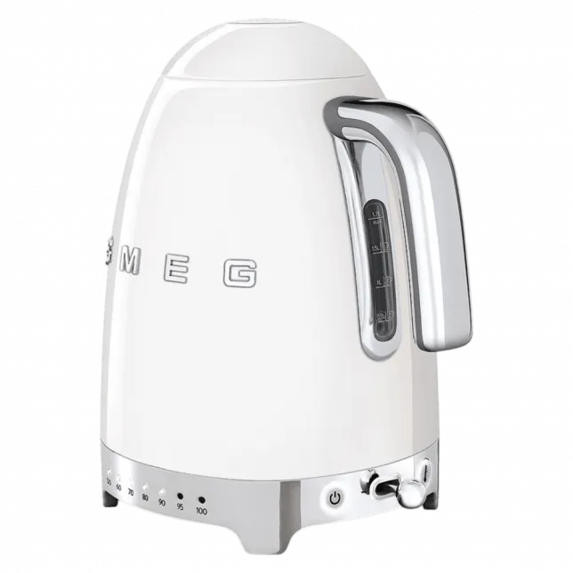 Чайник електричний з регулятором температури Smeg (White)