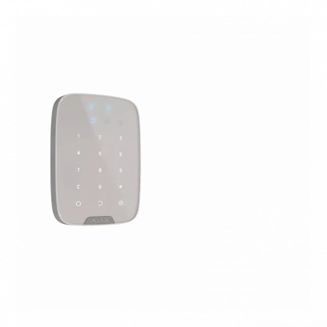 Бездротова сенсорна клавіатура Ajax Keypad Plus, jeweller, бездротовий, білий