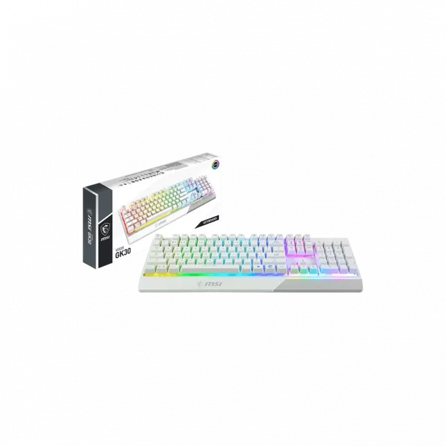 Геймерська клавіатура MSI Vigor GK30 WHITE UA, білий