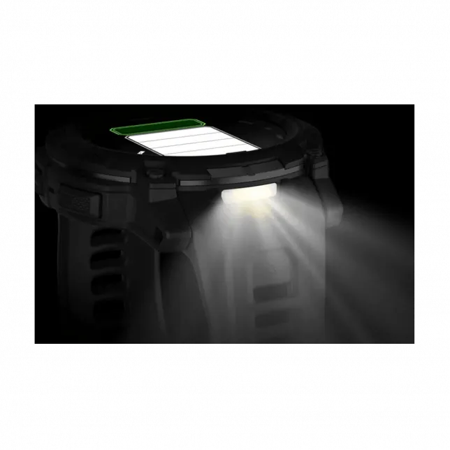 Смарт-годинник Garmin Instinct 3 50 мм, AMOLED, Tactical Edition Black чорний з чорним силіконовим ремінцем